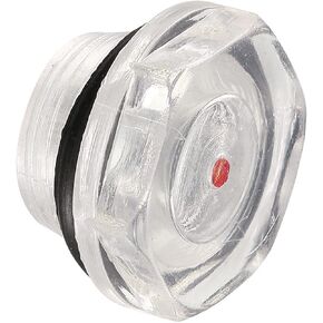 Plastic Oil Level Sight Glass with O-Ring - Air Compressor Fittings Check the Pump's Oil Level, Apply to Tank (27mm Dia, Clear, Black, White)