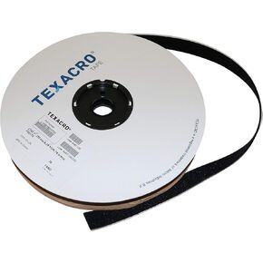 TEXACRO Brand Loop 71 PSA 32 - 25 Yard Roll 1" Wide, Black