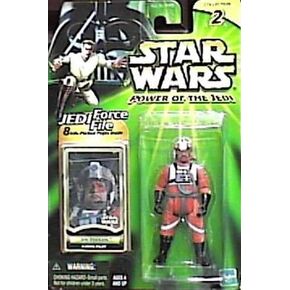Star Wars Power of the Jedi 3 inch Action Figure - Jek Porkins (X-Wing Pilot) plus Bonus 8 Info packed pages Jedi Force File Inside