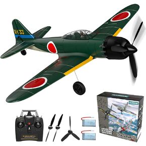 Remote Control Aircraft Plane, Spitfire V2 RC Plane with 3 Modes for Easy U-Turns and Control for Adults & Kids (Blue)