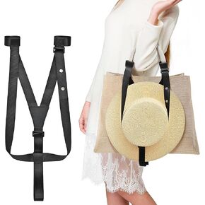 Hat Holder Strap for Bags, Backpacks, Luggage,Totes & Fedora, Panama, Cowboy,Bowler Hats and More,Stylish Durable Travel Accessory More Secure Than Hat Clips
