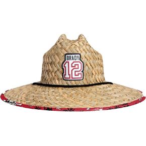 FOCO Women's Team Logo Floral Straw Sun Hat
