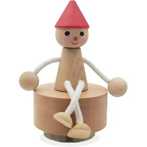 Hefonti Dog Music Box Figurine with Flexible Legs, Wooden Puppy Music Box Rope Posture for Dog Lovers Wife Mom Birthday, Wind Up Musical Box Play You are My Sunshine