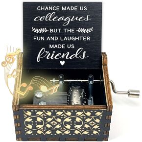 ukebobo Friend Gifts for Women, Good Friends are Like Stars Music Box, Birthday Gifts for Friends, Christmas Graduation Thank You Gifts for Best Friends BFF, You are My Sunshine Music Box-037