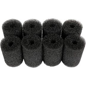 8 Pack Pre-Filter Sponge Aquarium Pre Filter Foam Rolls 0.6" Intake Replacement Sponges for Fish Tank Filter Accessories