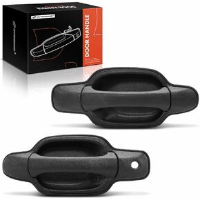 A-Premium Outside Exterior Door Handles Compatible with Chevrolet Colorado & GMC Canyon, 2004-2012, Textured Black, 2-PC Set, Front Driver & Passenger Side