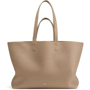 Kattee Leather Tote Bags for Women Soft Shoulder Purses Handbags Travel Work Bags Top Grain Leather Large Capacity