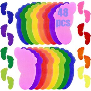 30 قطعة من علامات السجاد على شكل نجمة للسجاد على الأرض وعلامات تحديد موضع السجاد وعلامات الجلوس على السجاد، نقاط تحديد السجاد على شكل نجمة متعددة الألوان للأطفال في الفصول الدراسية في مرحلة ما قبل المدرسة ورياض الأطفال in Kuwait