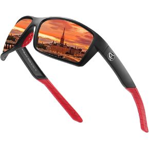 FAGUMA Polarized Sports Sunglasses For Men Cycling Driving Fishing Running UV400 Protection