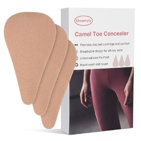 Camel Toe Concealer, Seamless Camel Toe Preventer, Anti Camel Toe Cover, Breathable Hypoallergenic Adhesive Covers for Seamless Style, Camel Toe Guard Stopper Pack of 3