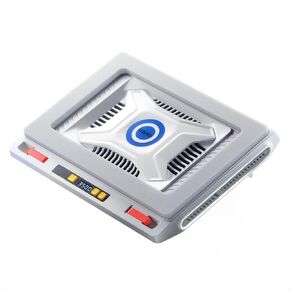 llano V10 Gaming Laptop Cooler, Laptop Cooling Pad Stand with Powerful 4.72 Inch External Turbo Cooling Fan, Fast Cooling Computer 13-17.3in, Button Control, 3 Adjustable Stand, White