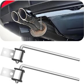 2 Pack 3/8" Rod 10" Long Exhaust Hangers Rods,Heavy Duty Automotive Replacement Exhaust Hangers Rod,Universal Exhaust Hanger Rod Automotive Tools for Installing Exhaust Systems