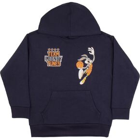 Warner Bros Looney Tunes Boys Pullover Hoodie Team Looney Tunes Graphic Print Hooded Sweatshirt for Kids & Teens