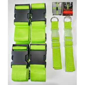 4 Luggage Straps and ，Luggage Straps to Connect Two suitcases【2】.Can Meet The Needs of Two Boxes