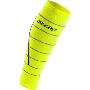 CEP Reflective Calf Sleeves, Neon Yellow, Women, IV