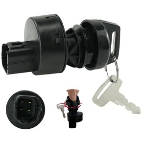 4015033 Ignition Key Switch for Po-laris Sportsman 450 850 1000XP Ranger 1000 1000XP Scrambler 850 3 Position 4 pins
