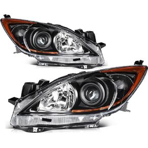 ECCPP Headlight Assembly for Mazda 3 2010-2013 Driver and Passenger Side Headlamps