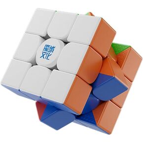 MoYu WeiLong WRM V10 3x3 20M Ball Core Spring Magnetic Magic Cloth UV Coated Version Speed Cube Stickerless Puzzle Cube for Kids
