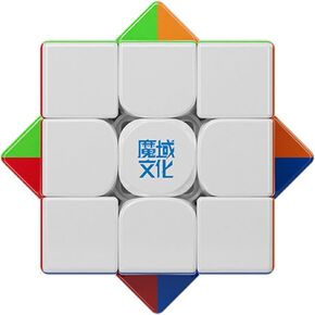 MoYu WeiLong WRM V10 3x3 20M Ball Core Spring Magnetic Magic Cloth UV Coated Version Speed Cube Stickerless Puzzle Cube for Kids