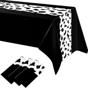 Oudain 12 Pcs 54 x 108 Inch Cow Print Table Cloths for Party Cow Print Tablecloth Cow Table Runner Table Cover Rectangular Birthday Party Decorations Supplies for Boy Baby Home (Bright Style) in Kuwait
