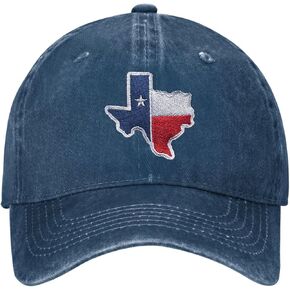 Texas Hats for Men Women Embroidered Baseball Cap Adjustable Washed Baseball Hat