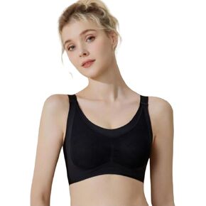 Womens Comfort Wire-Free Seamless Bras Adjustable Strap Full Coverage Everyday Bras