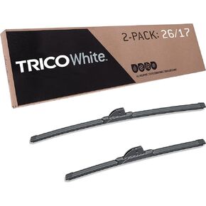 TRICO White™ (35-2617) 26 & 17 Pack of 2 Automotive Replacement Windshield Wiper Blades for My Car Super Premium All Weather Beam Blade for Select Vehicle Models