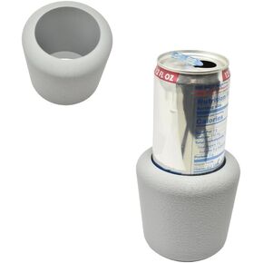 Slim Can Cup Holder Adaptor for Cars, RVs, Boats, Golf Carts - Keep Your Skinny Cans, Seltzers, and Energy Drinks Secure | Multiple Color Options | Made in USA (Black)