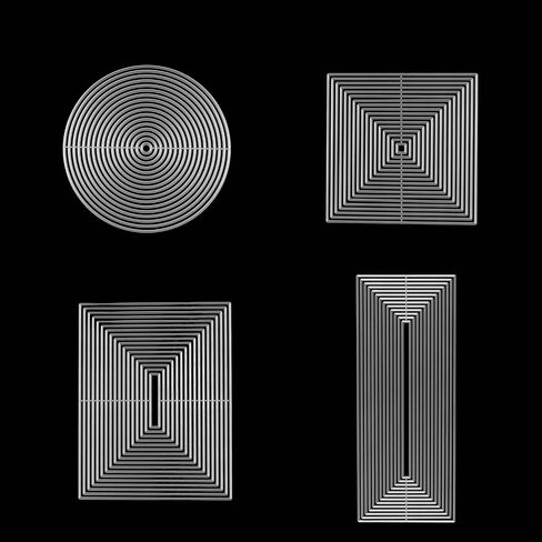 Briartw 4 PCS Nested Rectangle Square Circle Shaped Basics Essential Panels Metal Cutting Dies Set DIY Scrapbooking Embossing Stencils Card-Making,Album,Die-cuts DIY Paper Greeting Gift Cards in Saudi Arabia