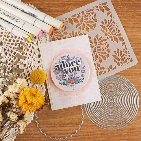 Briartw 4 PCS Nested Rectangle Square Circle Shaped Basics Essential Panels Metal Cutting Dies Set DIY Scrapbooking Embossing Stencils Card-Making,Album,Die-cuts DIY Paper Greeting Gift Cards in Saudi Arabia