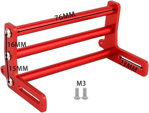 Aluminum Front Bumper Bull Bars for 1/10 RC Crawler Axial SCX10 TRX4 LCG Chassis FJ40 Dodge Power Wagon Cab Cliffhanger Body (Purple) in Saudi Arabia