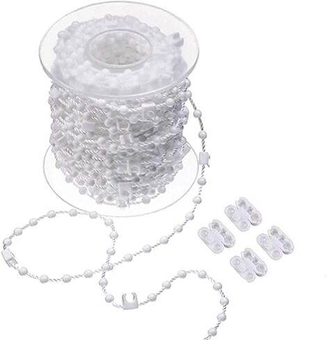 Set of 20 Vertical Blind Connector Accessories White Curtain Chain Connectors Plastic Roller Blinds Pull Cord Connectors Curtain Chain Connector Cellular Window Shades in Saudi Arabia