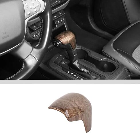 JWWY Gear Shift Shifter Gear Stick Lever Knob Cover Trim 2014-2024+Chevy Colorado,2014-2022 GMC Canyon Interior Accessories Carbon Fiber in Saudi Arabia