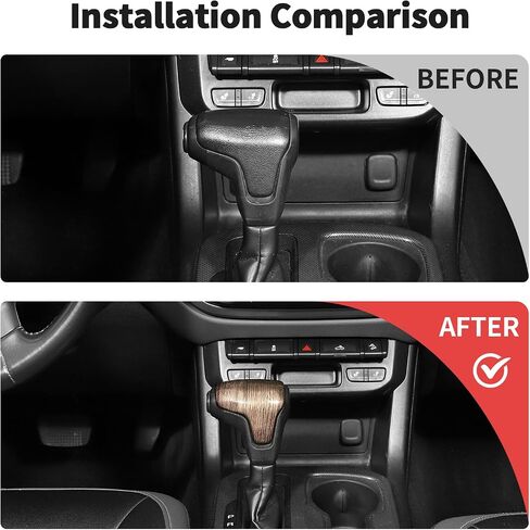 JWWY Gear Shift Shifter Gear Stick Lever Knob Cover Trim 2014-2024+Chevy Colorado,2014-2022 GMC Canyon Interior Accessories Carbon Fiber in Saudi Arabia
