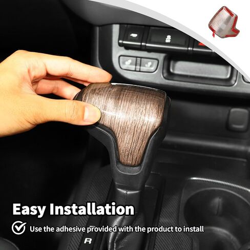 JWWY Gear Shift Shifter Gear Stick Lever Knob Cover Trim 2014-2024+Chevy Colorado,2014-2022 GMC Canyon Interior Accessories Carbon Fiber in Saudi Arabia