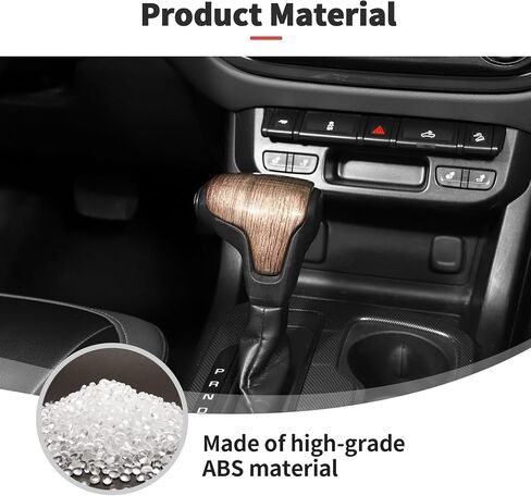 JWWY Gear Shift Shifter Gear Stick Lever Knob Cover Trim 2014-2024+Chevy Colorado,2014-2022 GMC Canyon Interior Accessories Carbon Fiber in Saudi Arabia