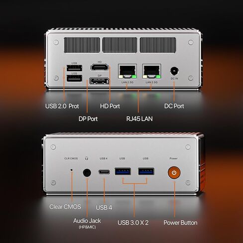 PELADN Mini PC Intel Core i7-12650H(Up to 4.7Ghz),Mini Computers 32GB RAM 1TB M.2 PCIe 3.0 NVMe 2280 SSD Mini Desktop Computers, WiFi6/Bluetooth5.2/4K DP HDMI Type-C USB4 for Home Office in Saudi Arabia