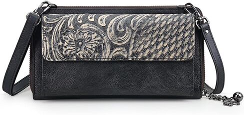 Crossbody Bags For Women, Wristlet Wallet Phone Purse Shoulder handbags Multi-Function Small Clutch Card Holder in Kuwait