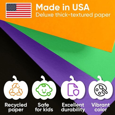 36" x 1200" (100 ft) Halloween Crafts Kraft Paper Rolls Set, 45 Lbs - Orange, Black, Lilac, Green Kraft Paper - Made in USA Colored Paper for Kids Crafts, DIY, School, Gift Wrapping in Saudi Arabia