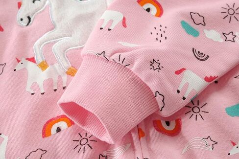 Little Hand Girls Unicorn Hoodies Zip Up Kids Strawberry Jackets Long Sleeve Toddler Dinosaur Sweatshirt Clothes 2-7 Years in Kuwait