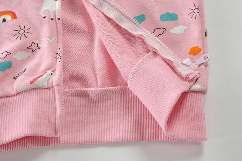 Little Hand Girls Unicorn Hoodies Zip Up Kids Strawberry Jackets Long Sleeve Toddler Dinosaur Sweatshirt Clothes 2-7 Years in Kuwait