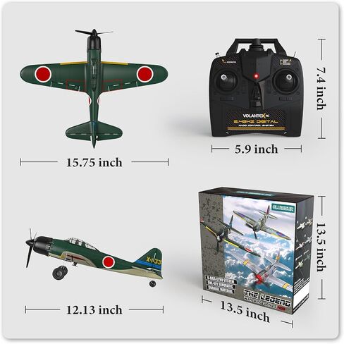 Remote Control Aircraft Plane, Spitfire V2 RC Plane with 3 Modes for Easy U-Turns and Control for Adults & Kids (Blue) in Saudi Arabia