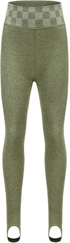 Girls Fleece Lined Leggings Kids Winter Warm High Waist Legging Pants Thick Thermal Footed Tights for Girls in Saudi Arabia