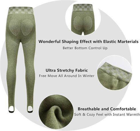 Girls Fleece Lined Leggings Kids Winter Warm High Waist Legging Pants Thick Thermal Footed Tights for Girls in Saudi Arabia