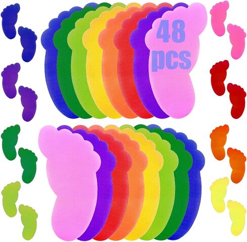 30 قطعة من علامات السجاد على شكل نجمة للسجاد على الأرض وعلامات تحديد موضع السجاد وعلامات الجلوس على السجاد، نقاط تحديد السجاد على شكل نجمة متعددة الألوان للأطفال في الفصول الدراسية في مرحلة ما قبل المدرسة ورياض الأطفال in Kuwait