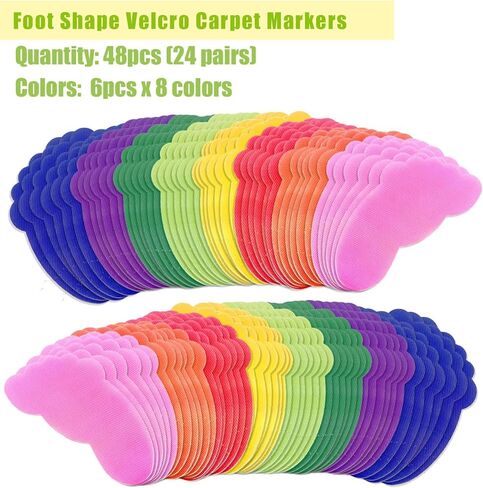 30 قطعة من علامات السجاد على شكل نجمة للسجاد على الأرض وعلامات تحديد موضع السجاد وعلامات الجلوس على السجاد، نقاط تحديد السجاد على شكل نجمة متعددة الألوان للأطفال في الفصول الدراسية في مرحلة ما قبل المدرسة ورياض الأطفال in Kuwait