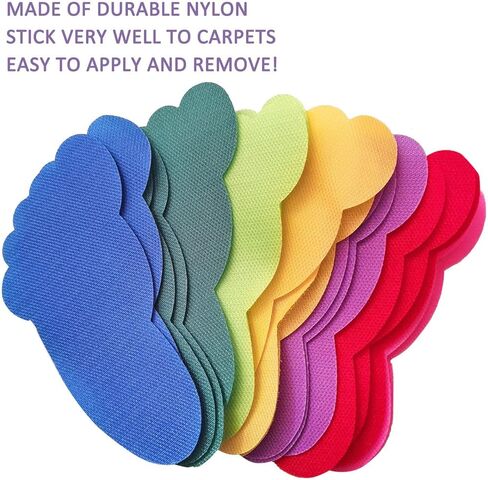 30 قطعة من علامات السجاد على شكل نجمة للسجاد على الأرض وعلامات تحديد موضع السجاد وعلامات الجلوس على السجاد، نقاط تحديد السجاد على شكل نجمة متعددة الألوان للأطفال في الفصول الدراسية في مرحلة ما قبل المدرسة ورياض الأطفال in Kuwait