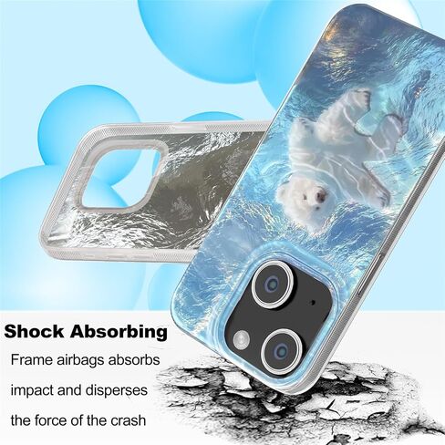 حافظة لهاتف iPhone 13 وiPhone 14 بتصميم قطة سوداء لامعة، حافظة هاتف رائعة عصرية وناعمة نحيفة من مادة TPU مضادة للصدمات للنساء والفتيات الجمالية، iPhone 14/13 6.1" in Kuwait