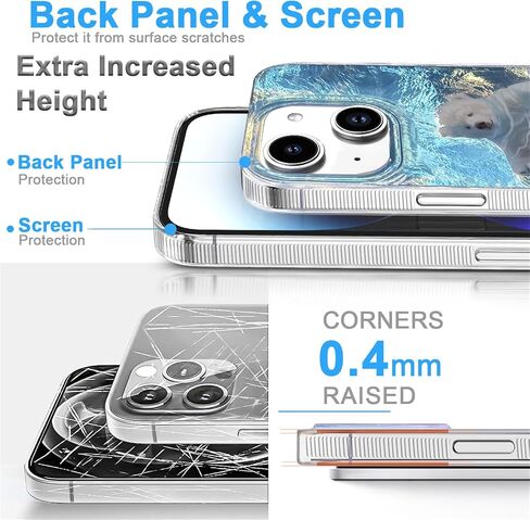حافظة لهاتف iPhone 13 وiPhone 14 بتصميم قطة سوداء لامعة، حافظة هاتف رائعة عصرية وناعمة نحيفة من مادة TPU مضادة للصدمات للنساء والفتيات الجمالية، iPhone 14/13 6.1" in Kuwait