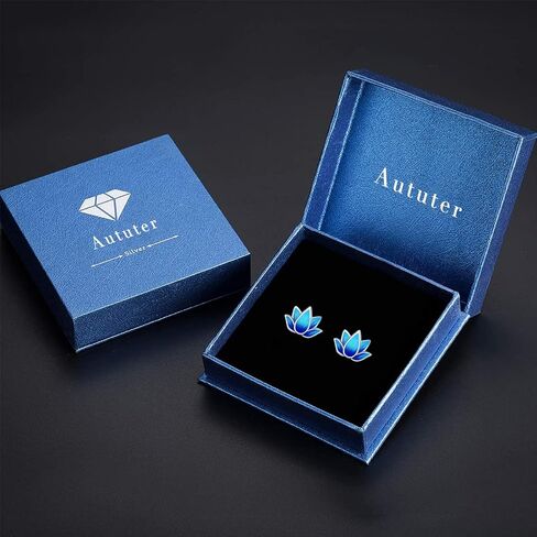 Lotus Studs Earrings Om Earrings Sterling Silver Hypoallergenic Small Lotus Flower Earrings for Sensitive Ears Lotus Studs Yoga Meditation Jewelry Gift for Women Girls in Saudi Arabia